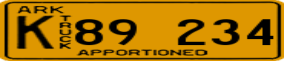 Trailer License Plate